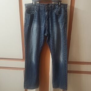 D/S Ralph Lauren Denim & Supply Slouch Jeans Men’s Distressed Patch Flag 36/34